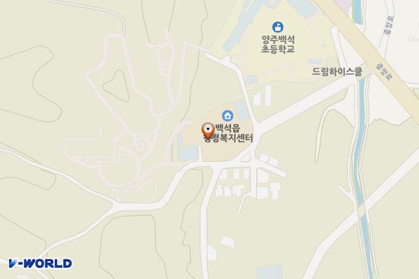 백석읍행정복지센터 1층 위치 지도 — 경기도 양주시 백석읍 중앙로223번길 46 (오산리)