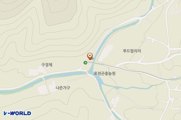 주금산 등산로 화장실 위치 지도 — 경기도 포천시 내촌면 안골길 106, 공공화장실