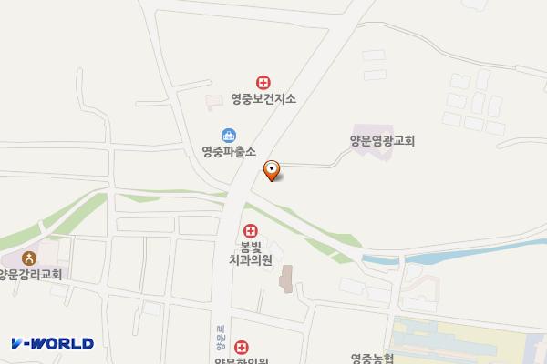 영중하나로마트 위치 지도 — 경기도 포천시 영중면 양문리 811