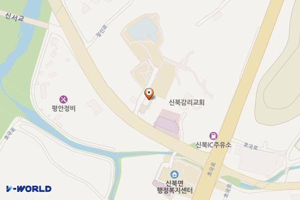 신북체육문화센터 위치 지도 — 경기도 포천시 신북면 청신로 2129