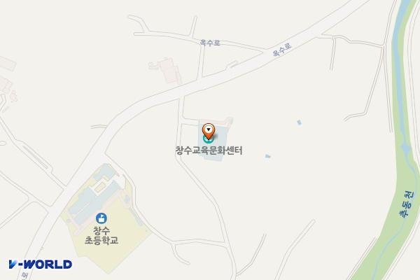 창수교육문화센터 1층 위치 지도 — 경기도 포천시 창수면 옥수로72번길 3