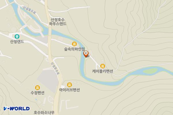 산정호수 등산로 입구 화장실 위치 지도 — 경기도 포천시 영북면 산정호수로 722-30