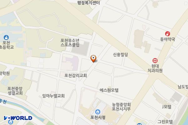 신읍동열린화장실 위치 지도 — 경기도 포천시 신읍1길 9