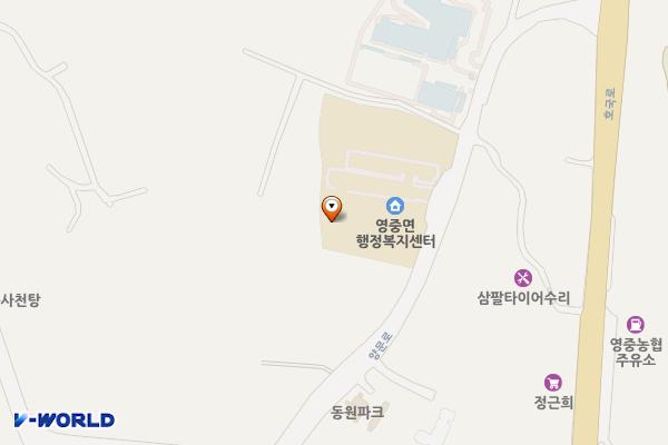 영중면사무소 2층 위치 지도 — 경기도 포천시 영중면 양문로 151