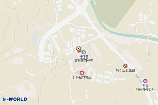 선단동주민센터 2층 위치 지도 — 경기도 포천시 삼육사로2186번길 11 (선단동, 선단동주민센터)