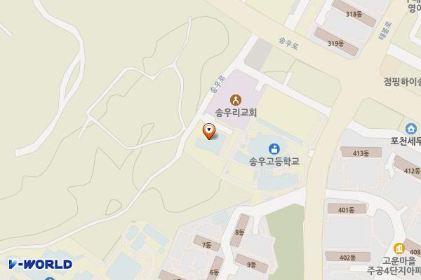 포천시립소흘도서관 3층 위치 지도 — 경기도 포천시 소흘읍 송우로 101-29 (송우리, 포천시립소흘도서관)