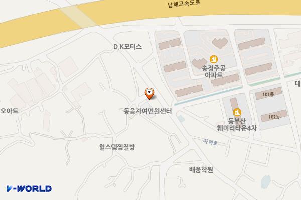 자여민원센터 화장실 위치 지도 — 경상남도 창원시 의창구 동읍 자여로 64, 동읍자여민원센터