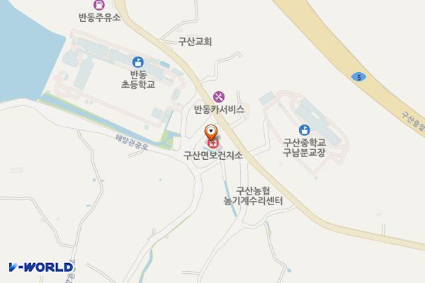 구산면보건지소 화장실 위치 지도 — 경상남도 창원시 마산합포구 구산면 해양관광로 1467, 구산면보건지소
