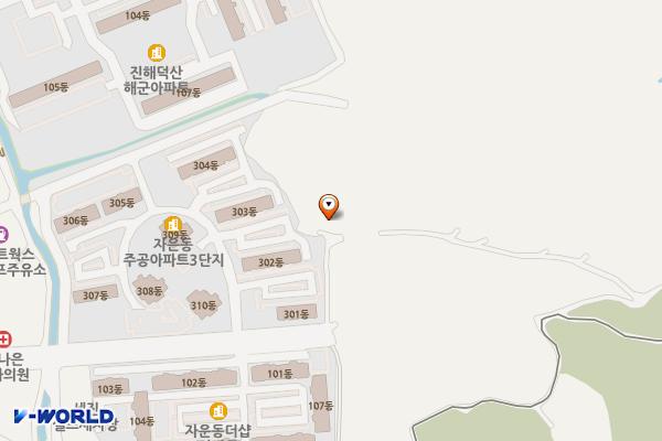 청룡사밑 안민도로변 위치 지도 — 경상남도 창원시 진해구 진해대로975번길 31 (자은동)