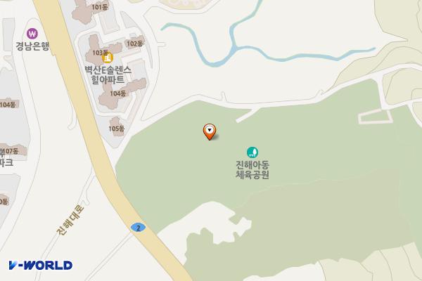 장애아동체육지 위치 지도 — 경상남도 창원시 진해구 진해대로1137번길 24 (장천동)