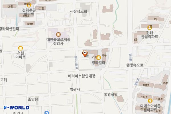 경화아파트입구 위치 지도 — 경상남도 창원시 진해구 경화시장로 34-1 (경화동)