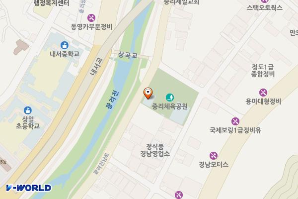 중리체육공원 위치 지도 — 경상남도창원시마산회원구내서읍광려천남로85