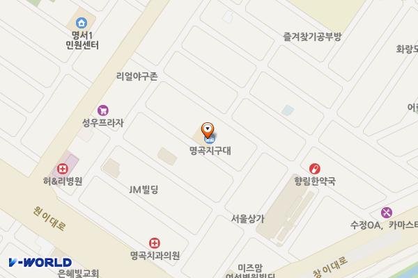 명곡지구대 화장실 위치 지도 — 경상남도의창구원이대로261번길16-19