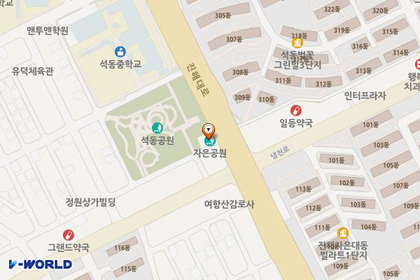 석동근린공원 위치 지도 — 경상남도창원시진해구동진로61번길31