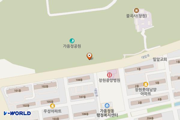 불곡사 옆 체육공원 위치 지도 — 경상남도 창원시 성산구 대방동 1048-4