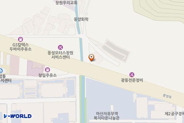 봉암동 우체국 위치 지도 — 경상남도 창원시 마산회원구 봉암북14길 2 (봉암동)
