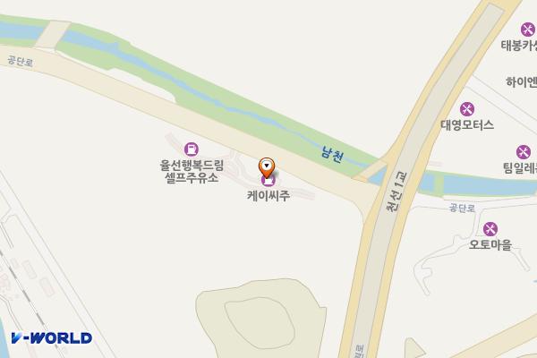(주)케이씨직영대우주유소 위치 지도 — 경상남도창원시성산구공단로828(천선동,대우주유소)
