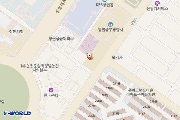 성산소방서 화장실 위치 지도 — 경상남도 창원시 성산구 상남로 165, 성산소방서 (신월동)