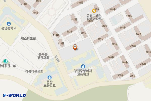 중앙체육공원 위치 지도 — 경상남도 창원시 성산구 상남동 45-2