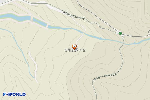 천자봉해오름길(사방댐 앞) 위치 지도 — 경상남도창원시진해구냉천로151