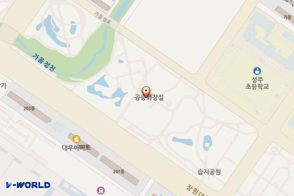 젊은이의광장(남산버스터미널) 화장실 위치 지도 — 경상남도 창원시 성산구 가음정로 122 (가음동)