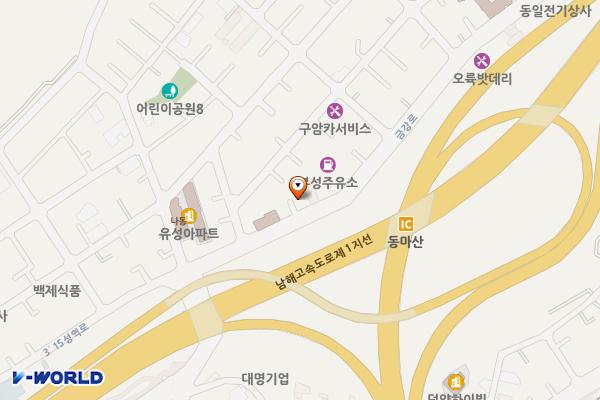 구암동 우체국 위치 지도 — 경상남도마산회원구금강로283,마산구암동우체국(구암동)