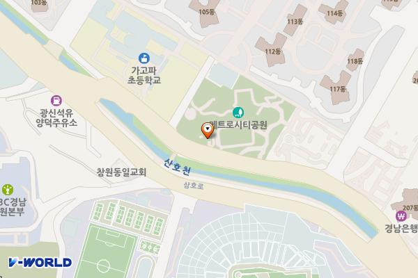 양덕가고파어린이공원 위치 지도 — 경상남도창원시마산회원구삼호로96