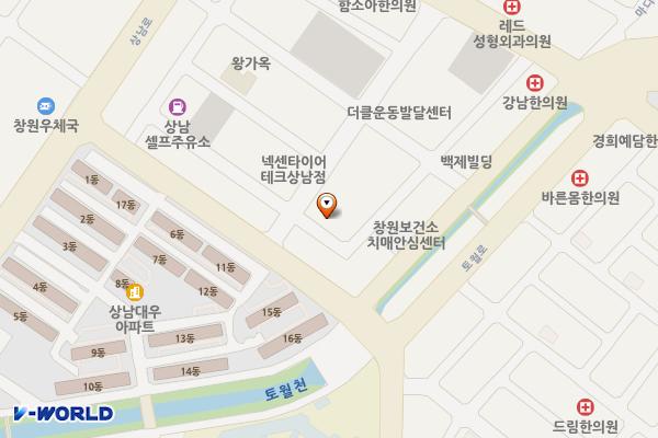 동부석유(주)동부제3셀프주유소 위치 지도 — 경상남도창원시성산구마디미로73(상남동,동부석유판매(주))