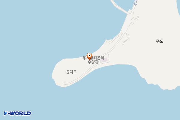 우도 교회 옆 위치 지도 — 경상남도 창원시 진해구 우도로 56, 우도교회 (명동)