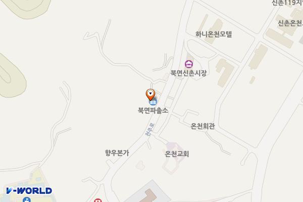 북면파출소 화장실 위치 지도 — 경상남도창원시의창구북면천주로1127(신촌리,북면파출소)