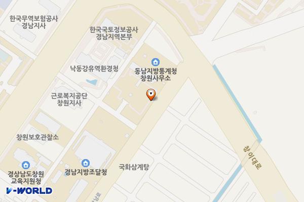 경남지방병무청 위치 지도 — 경상남도 창원시 성산구 중앙대로250번길 13, 경남지방병무청 (신월동)