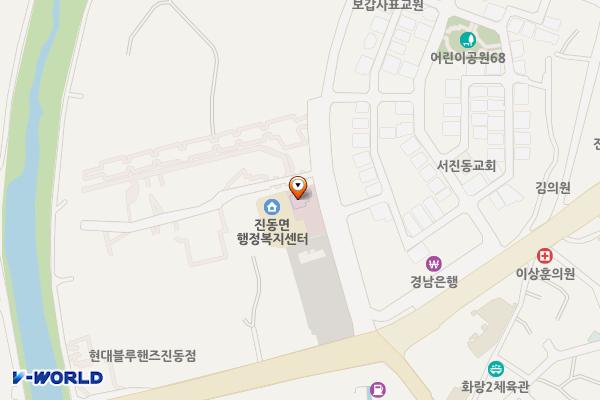 진동면보건지소 화장실 위치 지도 — 경상남도 창원시 마산합포구 진동면 신서촌로 13, 진동면보건지소