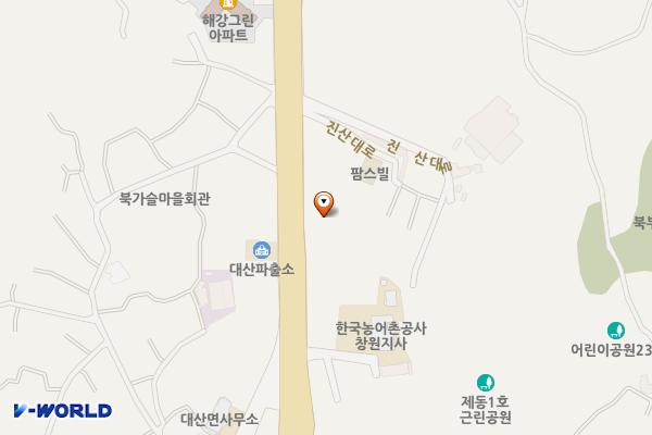 현대오일뱅크 삼영에너지 위치 지도 — 경상남도창원시의창구대산면진산대로418(제동리)