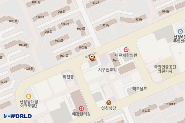 밝은빛 위치 지도 — 서울특별시 양천구 신정동 323-18