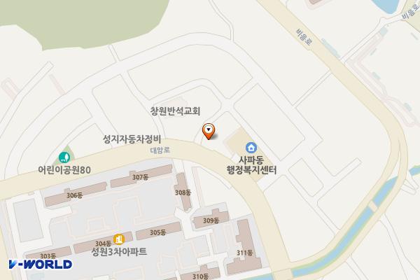 대방주유소 위치 지도 — 경상남도창원시성산구대암로105번길2(대방동)