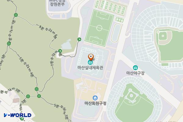 마산야구센터 X-게임장 화장실 위치 지도 — 경상남도창원시마산회원구삼호로63(양덕동,마산야구센터)