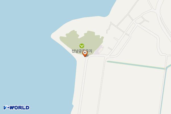 산남저수지 합산화장실 위치 지도 — 경상남도 창원시 의창구 동읍 죽동길25번길 45