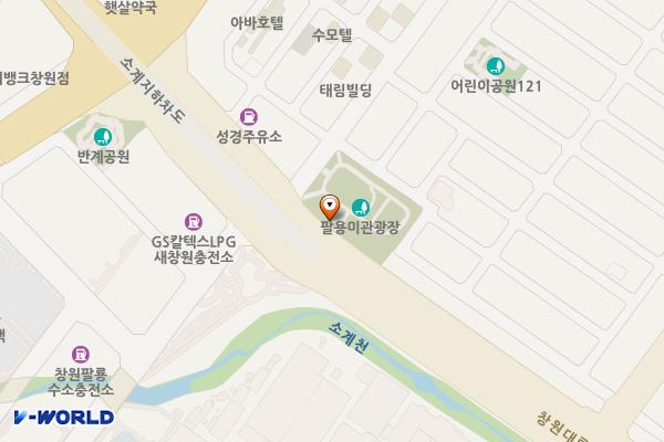 팔용미관광장화장실 위치 지도 — 경상남도 창원시 의창구 사화로18번길 35, 공중화장실 (팔용동)