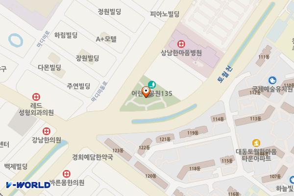 상남동 어린이공원 위치 지도 — 경상남도 창원시 성산구 상남동 42-1