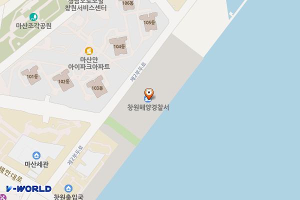 창원해양경찰서 위치 지도 — 경상남도 창원시 마산합포구 제2부두로 40 (신포동1가)