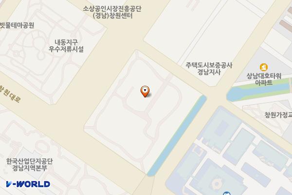 중앙체육공원(재료연구소쪽) 화장실 위치 지도 — 경상남도 창원시 성산구 중앙대로22번길 8 (상남동)
