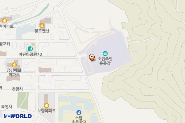 소답주민운동장 위치 지도 — 경상남도창원시의창구소답동550-1