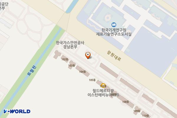 창원세관 화장실 위치 지도 — 경상남도창원시성산구창원대로790(외동,창원세관청사)