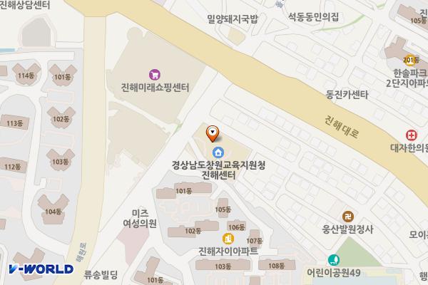 창원교육지원청 진해교육지원센터 화장실 위치 지도 — 경상남도창원시진해구진해대로776번길11