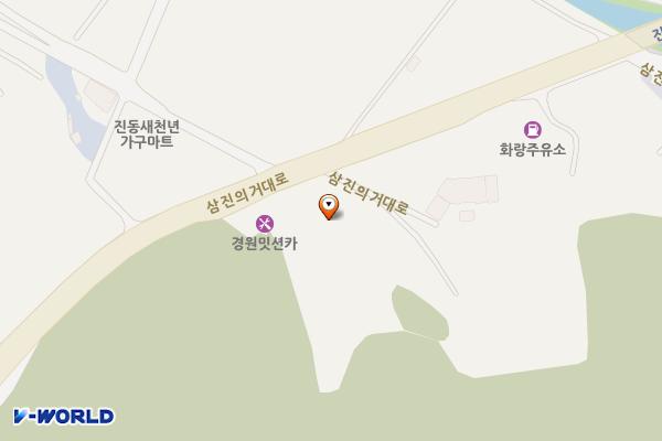 새진동주유소 위치 지도 — 경상남도창원시마산합포구진북면삼진의거대로400-11(지산리,새진동주유소)