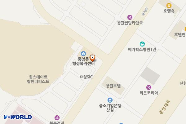 남해주유소 위치 지도 — 경상남도창원시성산구외동반림로3(중앙동,남해주유소)
