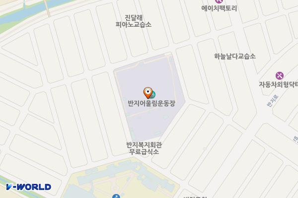 반지 어울림운동장 위치 지도 — 경상남도 창원시 성산구 반지동 99