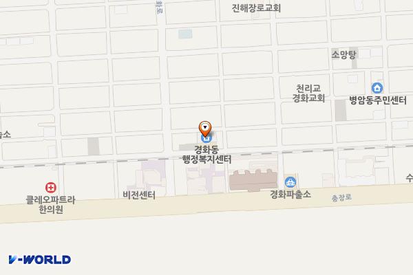 경화동행정복지센터 위치 지도 — 경상남도 창원시 진해구 경화로8번길 5, 경화동행정복지센터 (경화동)
