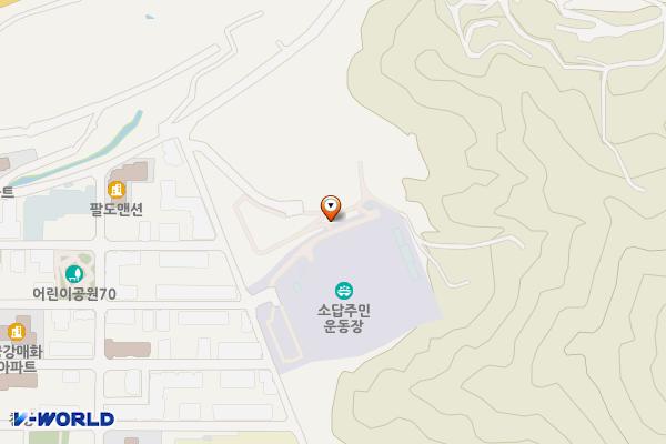 소답주민운동장 축구장 위치 지도 — 경상남도 창원시 의창구 의창대로317번길 66 (소답동)