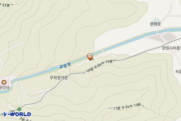 서원곡 비행장 앞 위치 지도 — 경상남도 창원시 마산합포구 서원곡1길 50-43 (교방동)